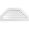 Ekena Millwork Octagonal Top Surface Mount PVC Gable Vent: Functional, w/ 3-1/2"W x 1"P Standard Frame, 42"W x 20"H GVPOT42X2001SF - alternate 1